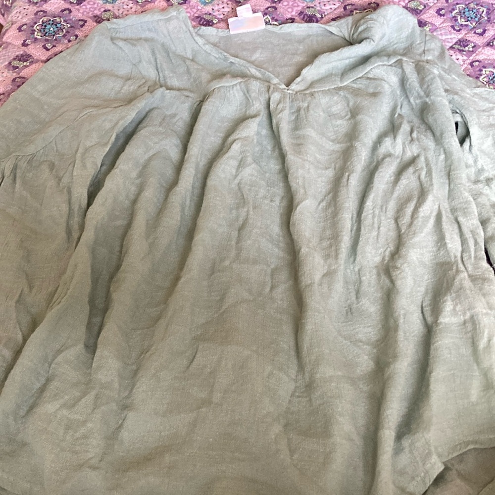 LLR Tinsley peasant top